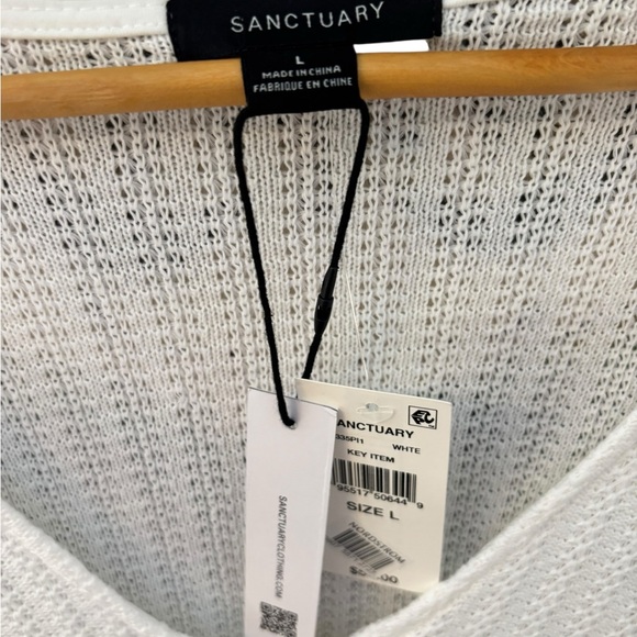 Sanctuary (Anthropologie) White Button-Down (L) - Picture 4 of 7